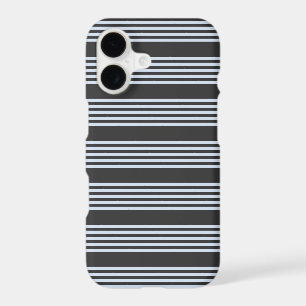 Pale blue and charcoal five stripes pattern