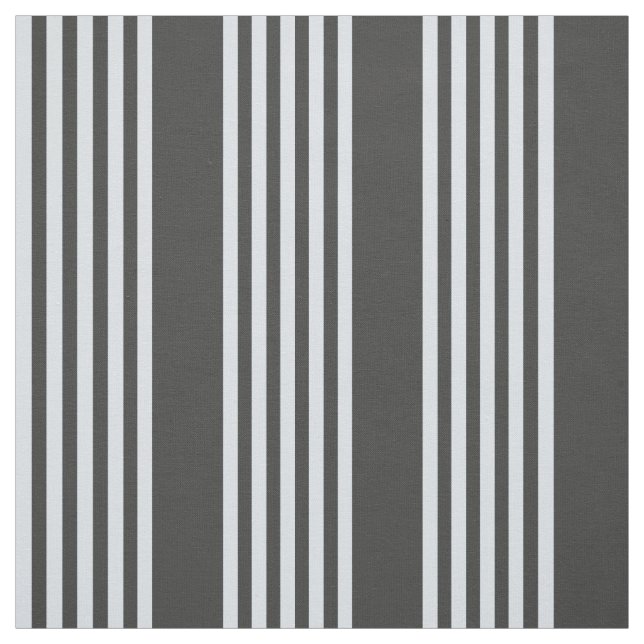Pale blue and charcoal five stripes pattern fabric (Swatch)