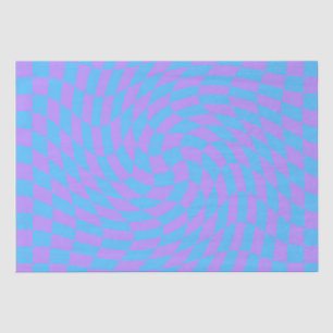 Pale-Blue and Lavender chequered   Tissue Paper
