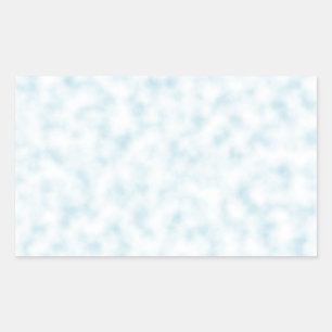 Pale Blue and White Abstract Clouds Pattern Rectangular Sticker