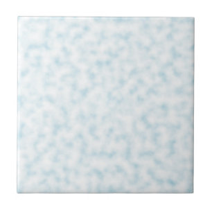 Pale Blue and White Abstract Clouds Pattern Tile