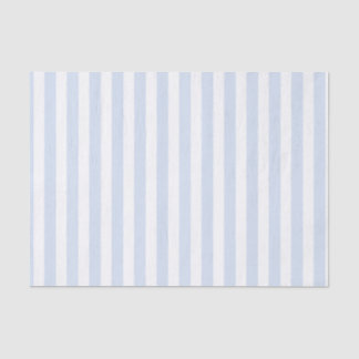 Pale blue and white candy stripes tissue paper