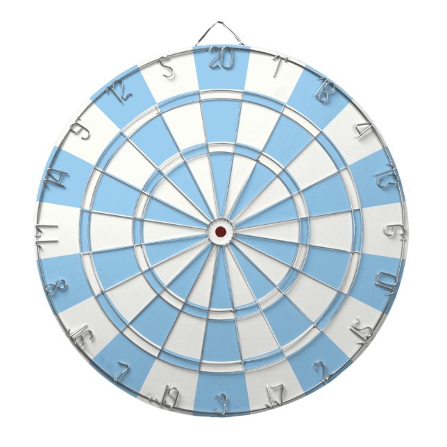 Pale Blue And White Dartboard (Front)