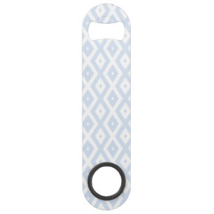 Pale blue and white diamond pattern