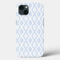 Pale blue and white diamond pattern Case-Mate iPho