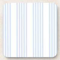 Pale blue and white five stripes pattern