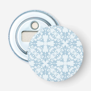 Pale Blue Damask Bottle Opener