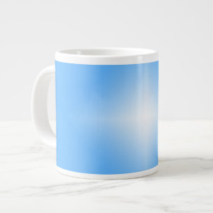 Pale Blue Diamond Shine Large Coffee Mug
