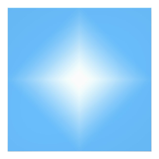 Pale Blue Diamond Shine  Photo Print (Front)