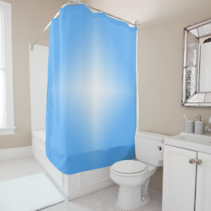 Pale Blue Diamond Shine Shower Curtain