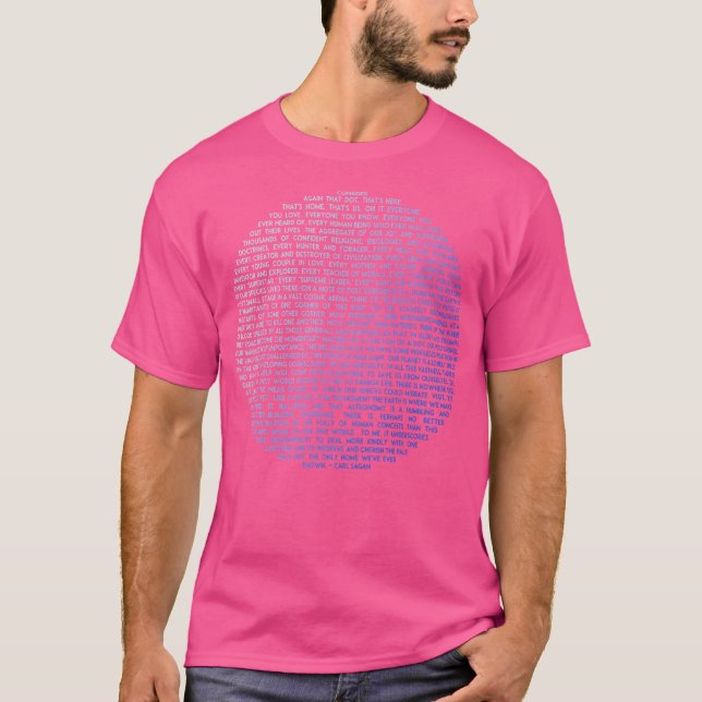 Pale Blue Dot - Carl Sagan T-Shirt (Front)