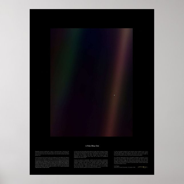 Pale Blue Dot Nasa x Carl Sagan Poster (Front)
