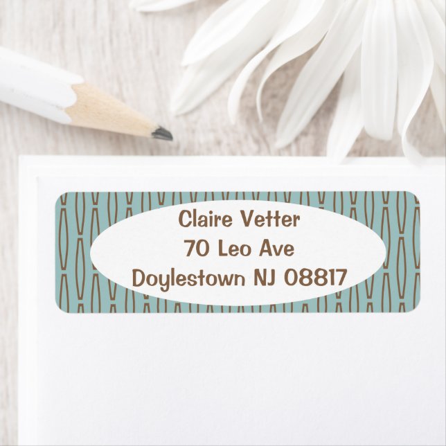 Pale Blue Geometric Repeat (Insitu)