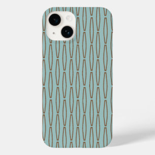 Pale Blue Geometric Repeat Case-Mate iPhone 14 Case