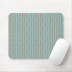 Pale Blue Geometric Repeat  Mouse Mat