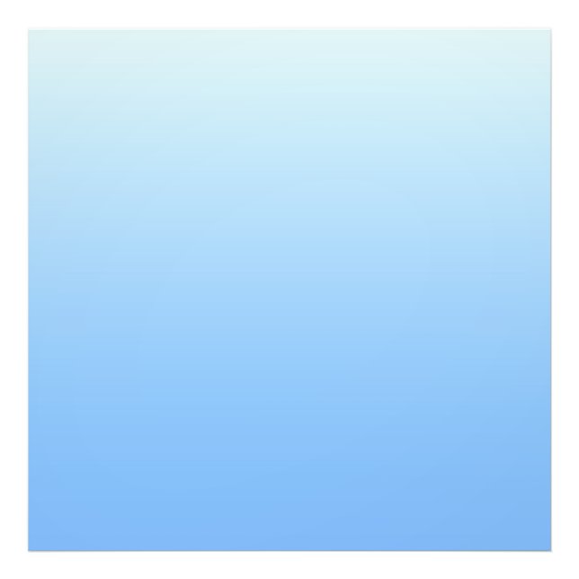 Pale blue ombre background photo print (Front)