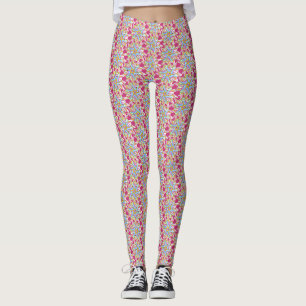 Pale Blue Pinwheels - Leggings