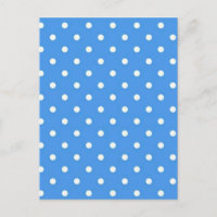 Pale Blue Polka  Dot Art