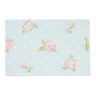 pale blue polka dot cream vintage floral pink
