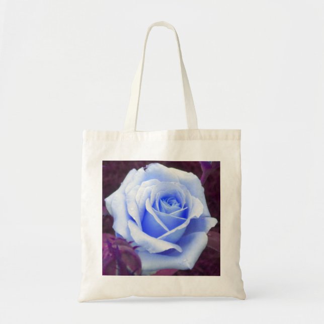 Pale Blue Rose Tote bag (Front)