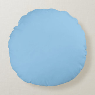 Pale Blue Round Cushion