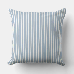 Pale Blue White Stripes Cushion