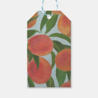 Pale Blue with Peaches Favour Tag