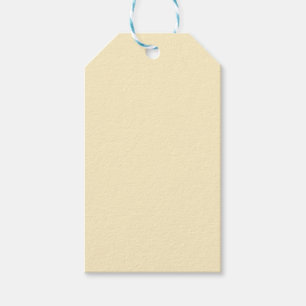 Pale Buttercup Yellow Solid Colour Gift Tags