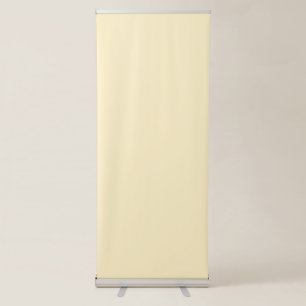 Pale Buttercup Yellow Solid Colour Retractable Banner