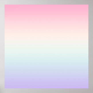 Pale colourful gradient background poster