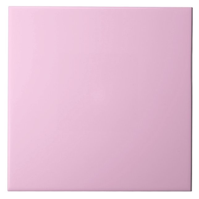 Pale Cool Pink Ceramic Tile. Tile (Front)