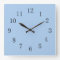Pale Cornflower Blue Kitchen Wall Clock