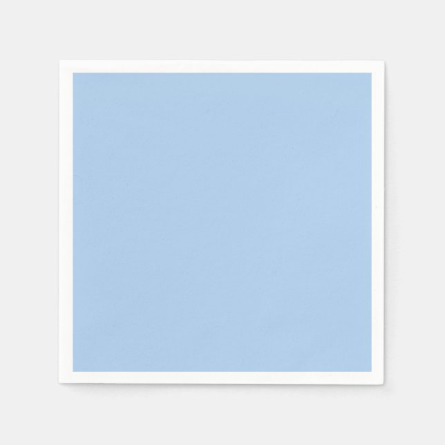 Pale Cornflower Blue Solid Colour Napkin (Front)