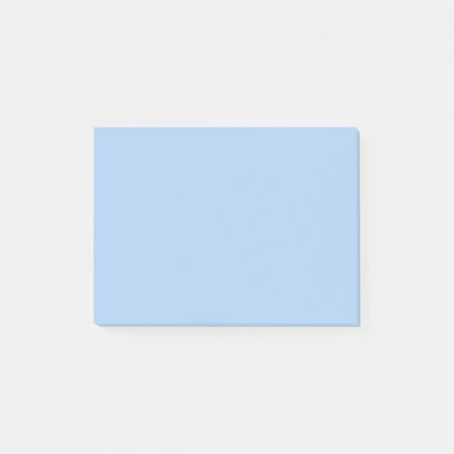 Pale Cornflower Blue Solid Colour Post-it Notes (Front)