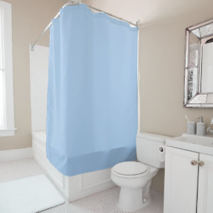 Pale Cornflower Blue Solid Colour Shower Curtain