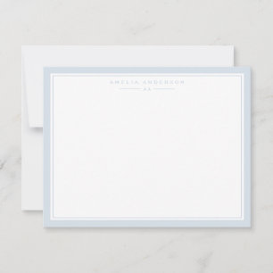 Pale Dove Blue Frame Note Card