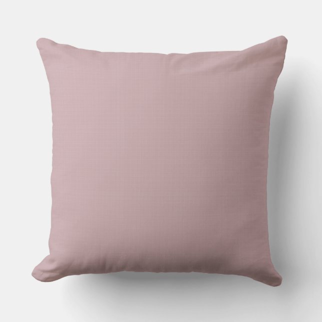Pale Dusty Mauve Light Tattersall Cushion (Front)