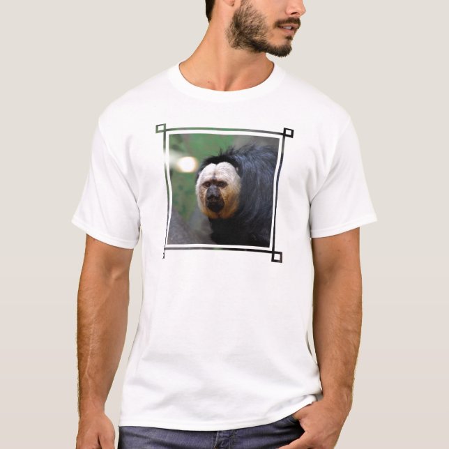 Pale Faced Saki Monkey T-Shirt (Front)