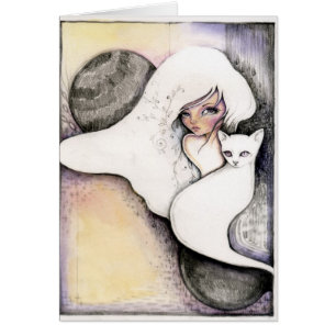 Pale February - blank card