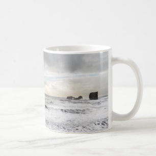 Pale foamy ocean seascape, Iceland Coffee Mug