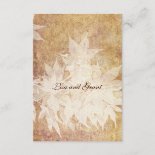 Pale Ghost Leaves rsvps with envelopes RSVP Card