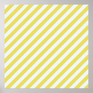 Pale Gold and White Stripes by Shirley Taylor Poster