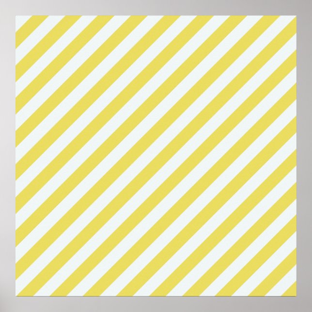 Pale Gold and White Stripes by Shirley Taylor Poster (Front)