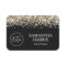 Pale Gold Glitter and Black Logo