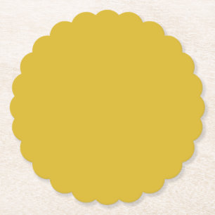 Pale Gold Paper Coaster