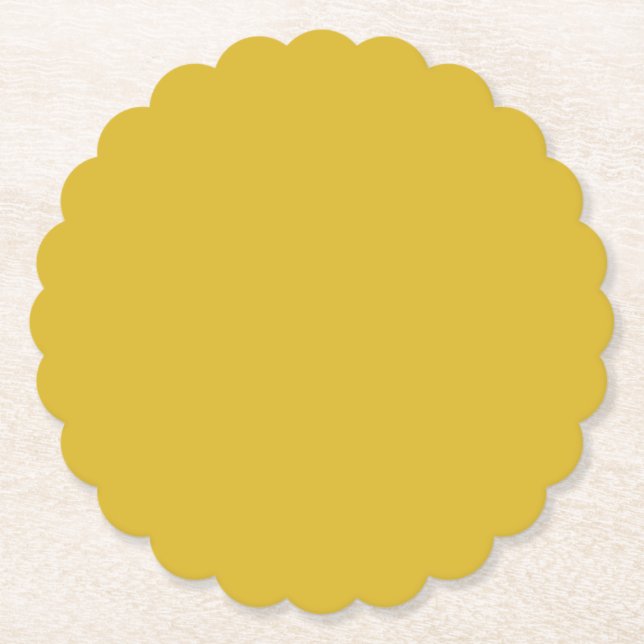 Pale Gold Paper Coaster (Front)