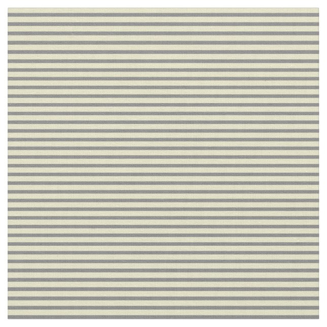 Pale Goldenrod and Grey Pattern Fabric (Close Up)