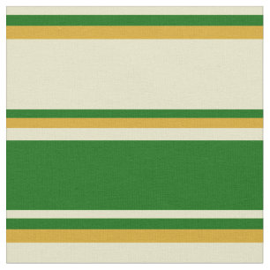Pale Goldenrod, Dark Green, and Goldenrod Colored Fabric