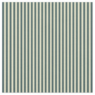 Pale Goldenrod & Dark Slate Grey Coloured Stripes Fabric