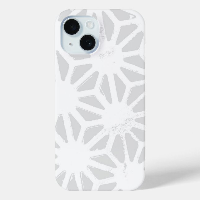 Pale gray geometric pattern Case-Mate iPhone case (Back)